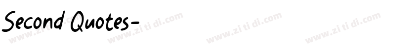 Second Quotes字体转换